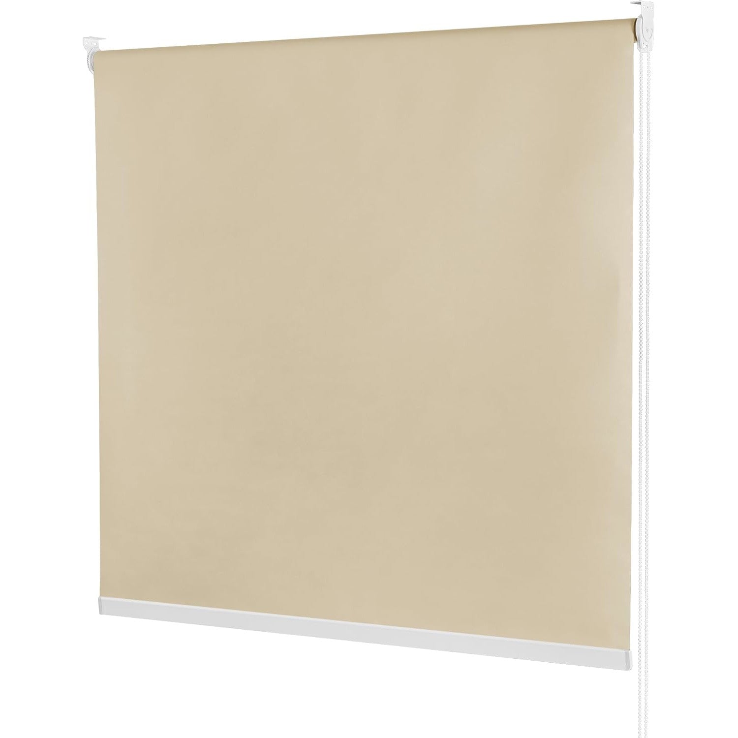 Blackout Thermal Roller Blind 42x91 Inch UV Protection Beige