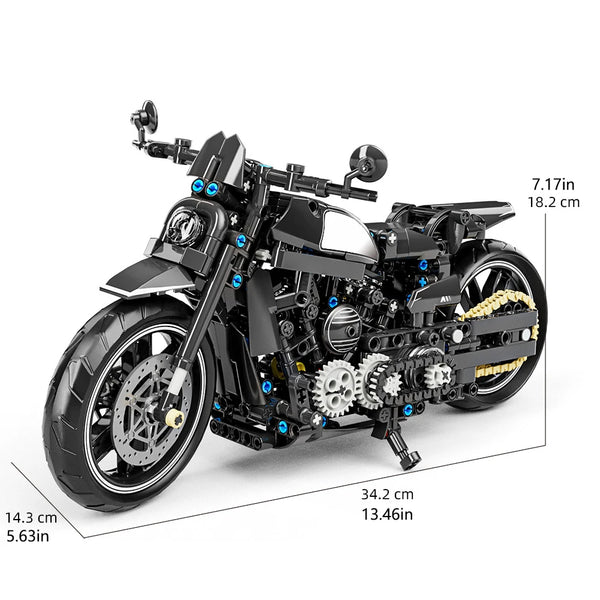 1:8 Motorcycle Building Blocks Set MOC Famous Motorbike Racing Model Kits Technical Bricks Kids Assembled Toys Children's Gifts