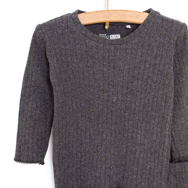 HelloBaby  Baby Boy Long Sleeve Pyjamas Set - Dark Grey