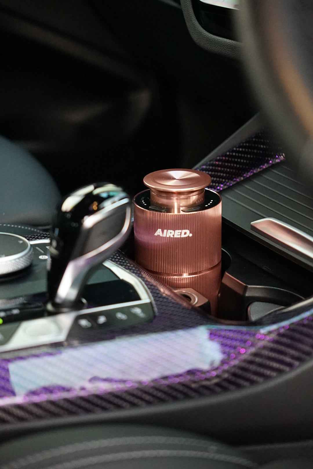 PRO1 In-Car / Home Mini Luxury Electronic Rechargeable Essential Oils Diffuser By AIRED. (ROSE GOLD)
