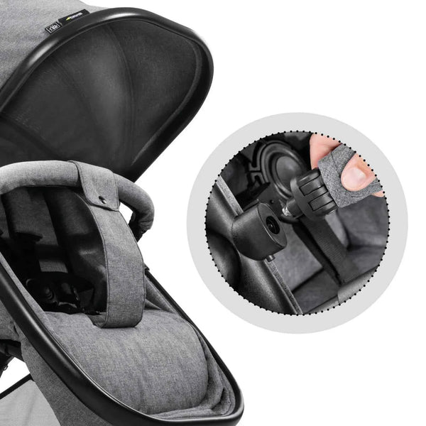 Hauck Atlantic Twin Double Stroller - Grey