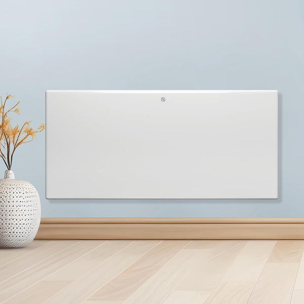 1800W White Electric Radiator Heater with Thermostat Wall Mounted