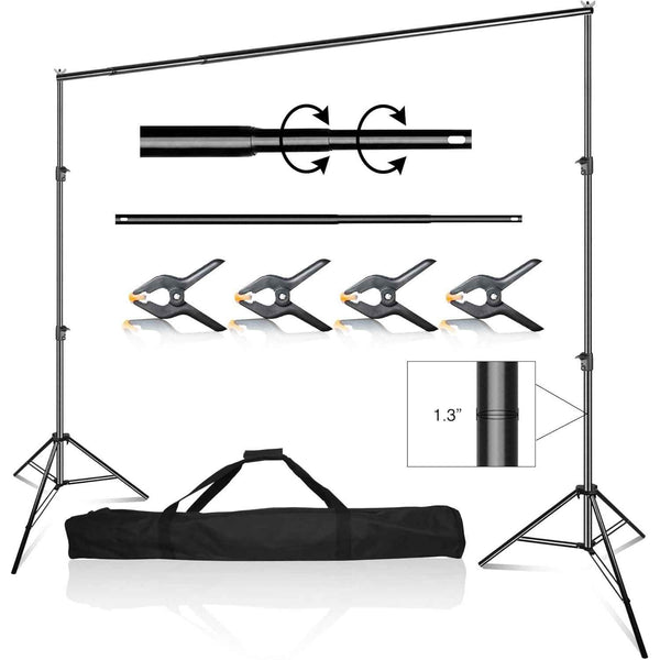 Backdrop Stand 3x3m Heavy Duty Adjustable Photography Frame Kit EMART