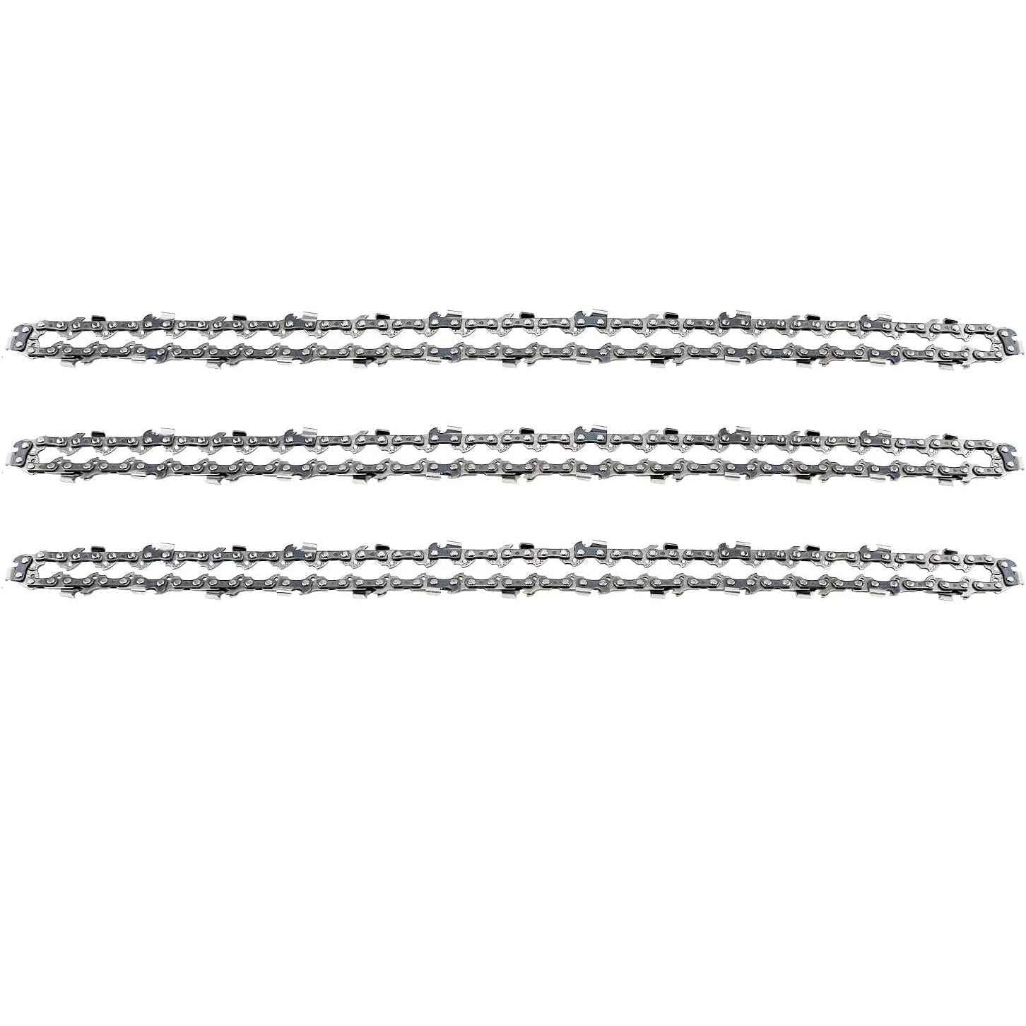 4-Pack 16'' Chainsaw Chains, 3/8'' Pitch, 0.050'' Gauge, 56 Links, Low-Kickback