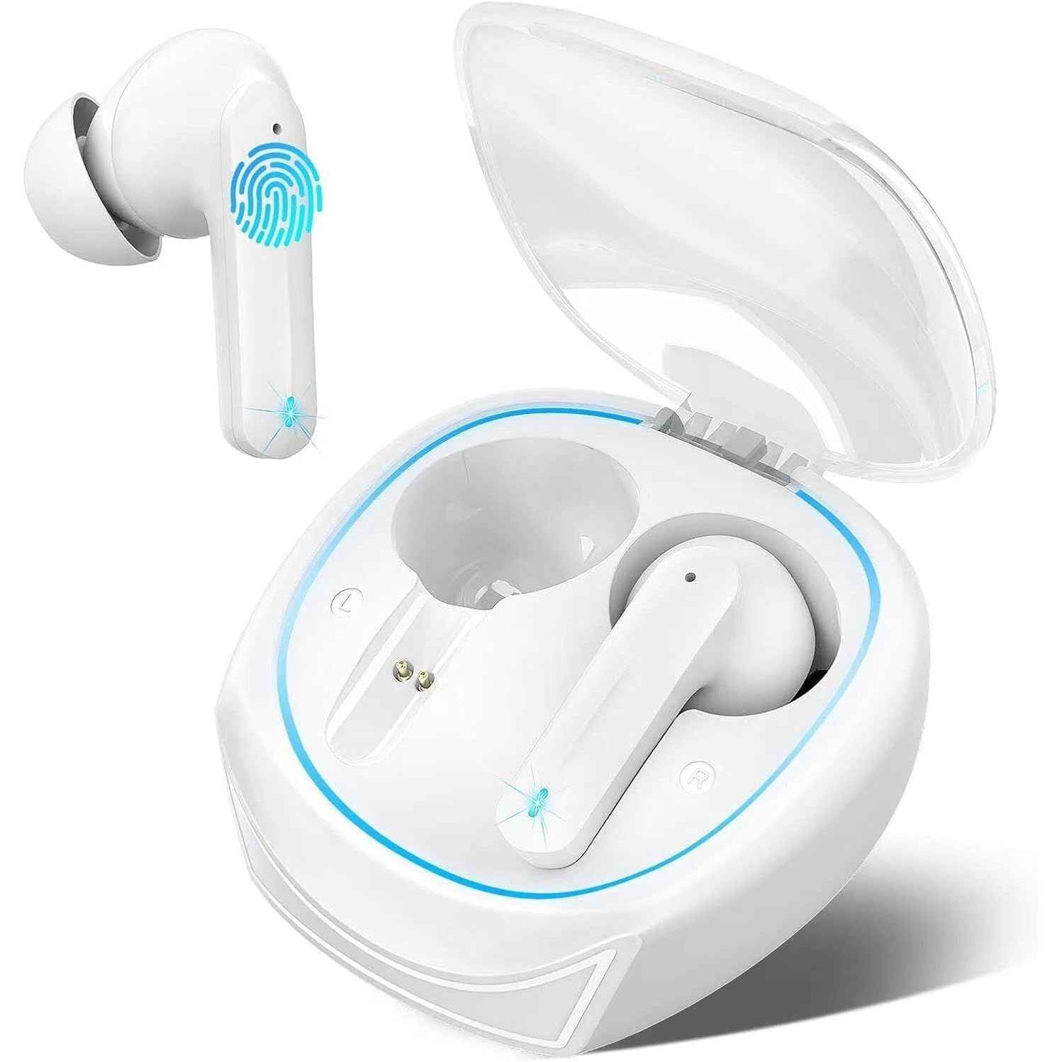 Wireless Earbuds Bluetooth 5.3 40H Playtime Noise Cancelling Mic Gaming