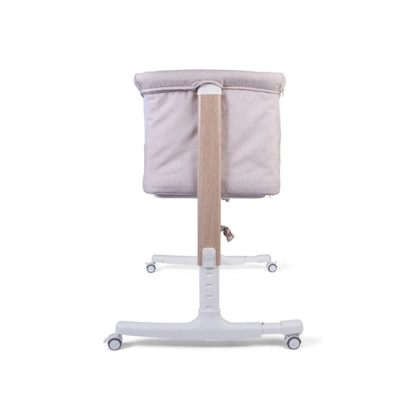 Red Kite Rockabye Bedside Crib - Oatmeal