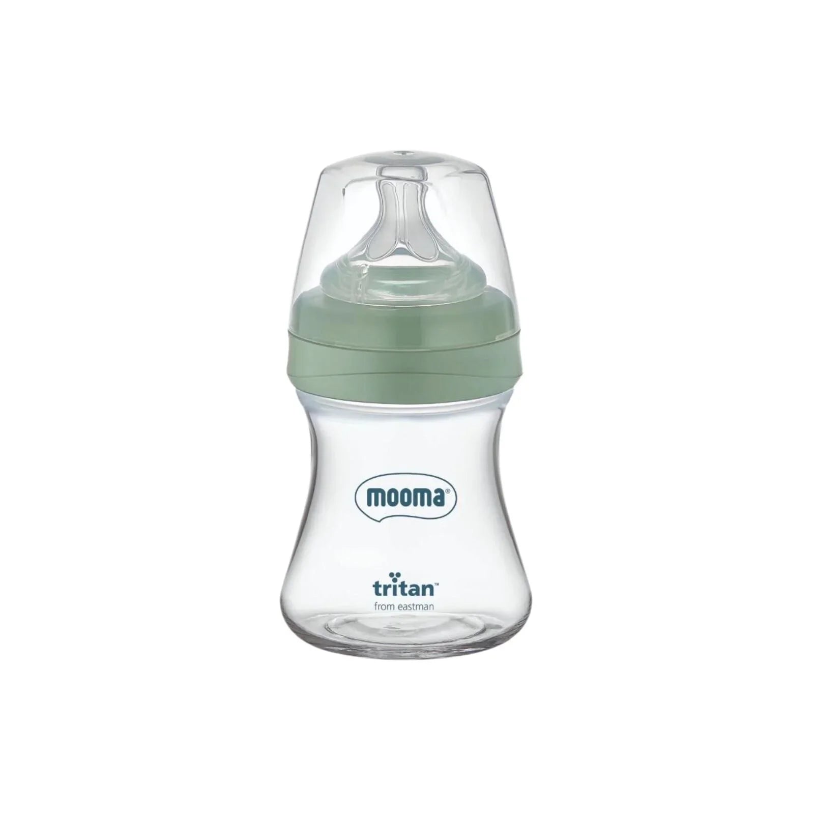 Mooma Neutra Tritan Bottle Slow Flow 0-6 months 150ml - Sage Green