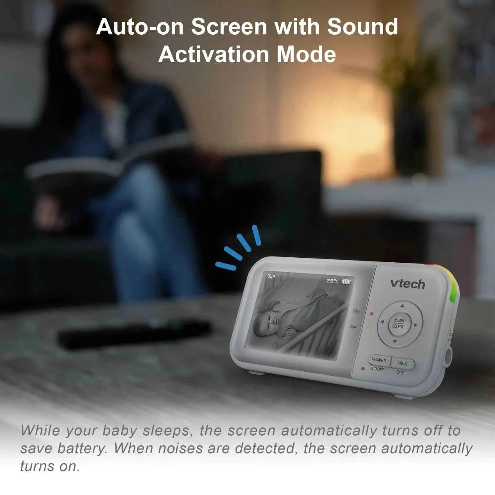 VTech - VM3263 2.8" Pan & Tilt Video Monitor with Night Light