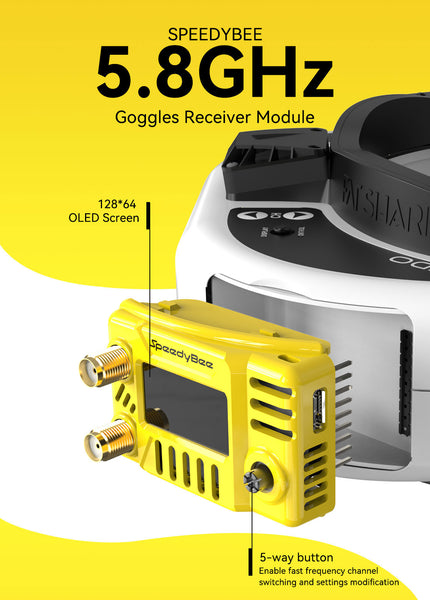 SpeedyBee 5.8GHz Analog Goggles Receiver