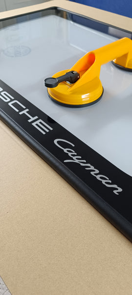 Porsche 987 987.1 Cayman Clear Transparent Polycarbonate Engine Bay Cover Panel - Aftermarket & Custom - For Display & Show of Engine Bay Through Rear Glass