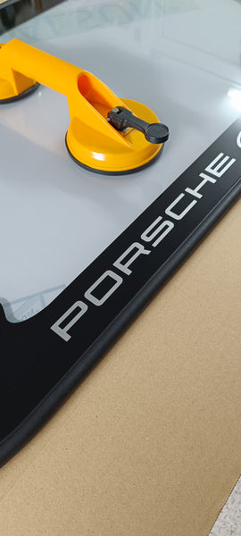 Porsche 987 987.1 Cayman Clear Transparent Polycarbonate Engine Bay Cover Panel - Aftermarket & Custom - For Display & Show of Engine Bay Through Rear Glass