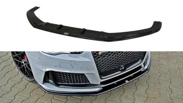 Maxton Design - FRONT SPLITTER V.2 AUDI RS3 8VA SPORTBACK PRE-FACELIFT (2015-2016)
