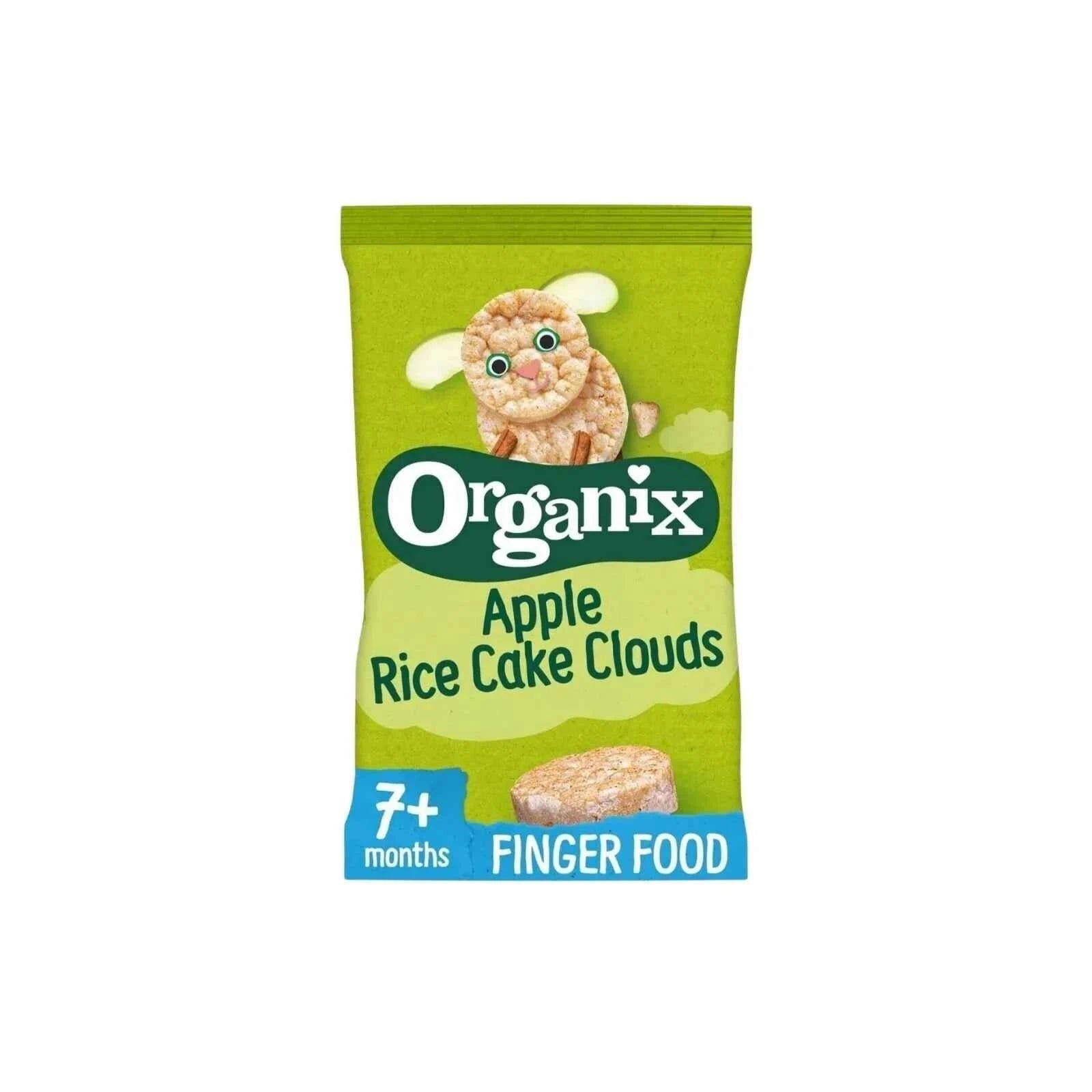 Organix Apple Rice Cake Clouds 7+ months 40g