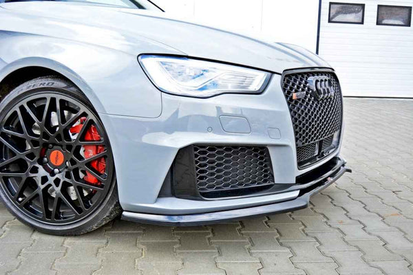 Maxton Design - FRONT SPLITTER V.1 AUDI RS3 8VA SPORTBACK PRE-FACELIFT (2015-2016)