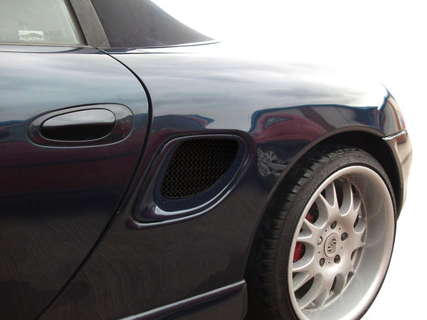 Zunsport Porsche Boxster 986 - Side Vent Set - Black finish ZPR42299B 986.1 2.5 2.7 3.2