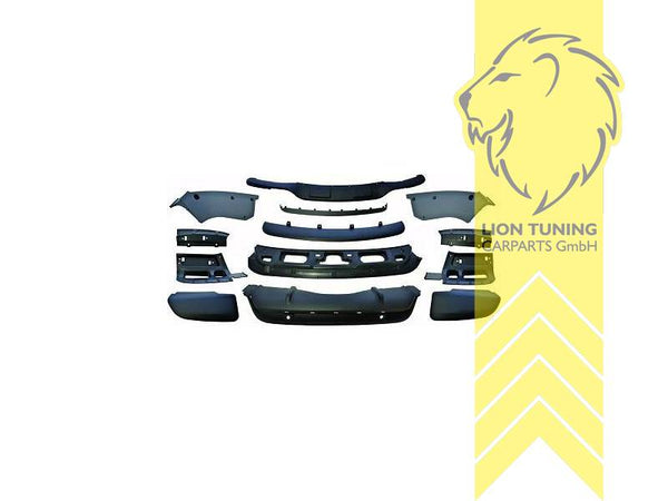 LT Front apron bumper BMW X5 E70 LCI 10-13 for M-package Plastic Prime