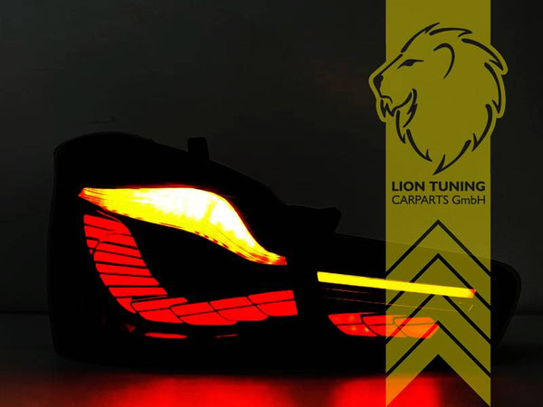 LT LED DRL Laser Line Lightbar Rear Lights Tail Lamps BMW 1 Series F20 F21 15-19 LCI Black LHD