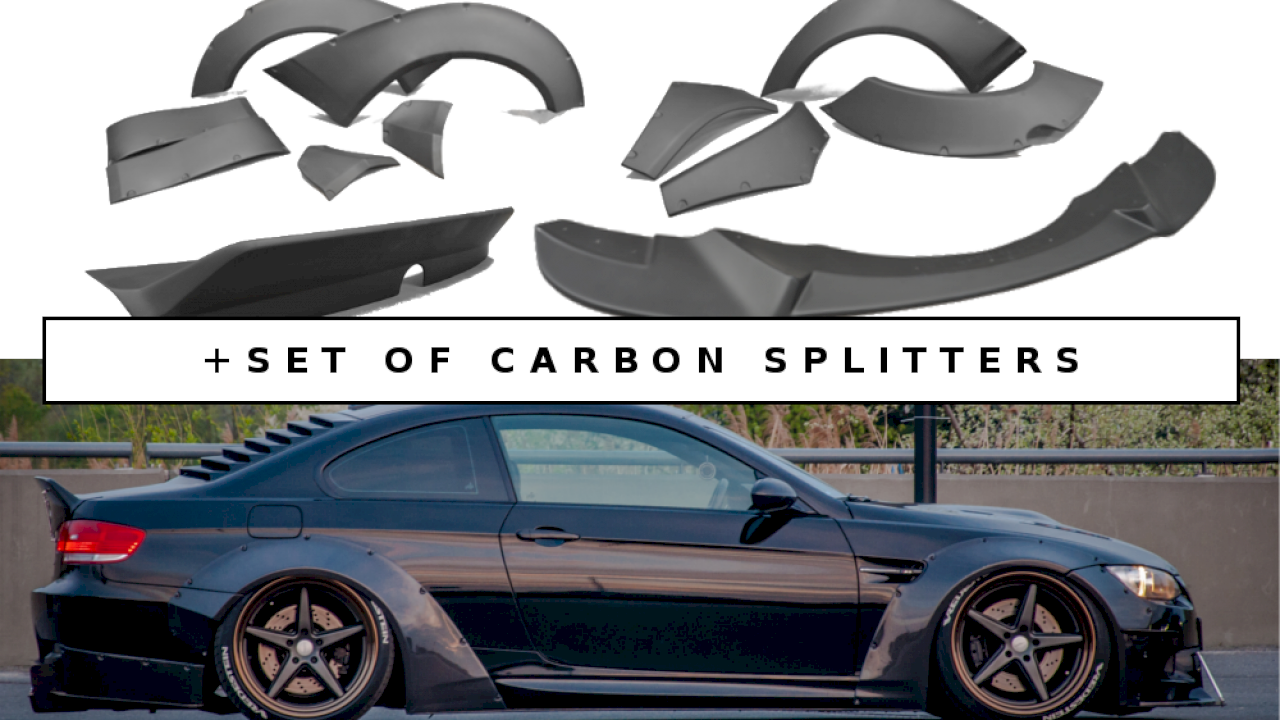 Maxton Design - BMW M3 E92 WIDE BODY + SET OF CARBON SPLITTERS