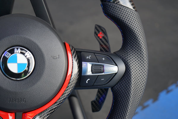 BMW 1, 2, 3, 4, 5 Series Custom Steering Wheel (IN STOCK - SWBMWF11)