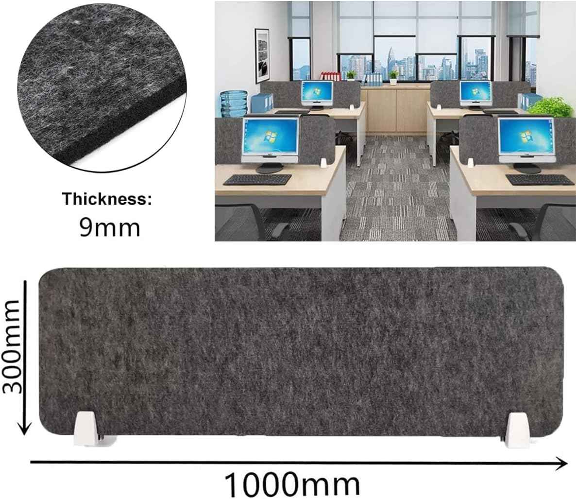 Acoustic Desk Divider 40x12 Inch Clamp On Noise Reducing Privacy Panel Nisorpa