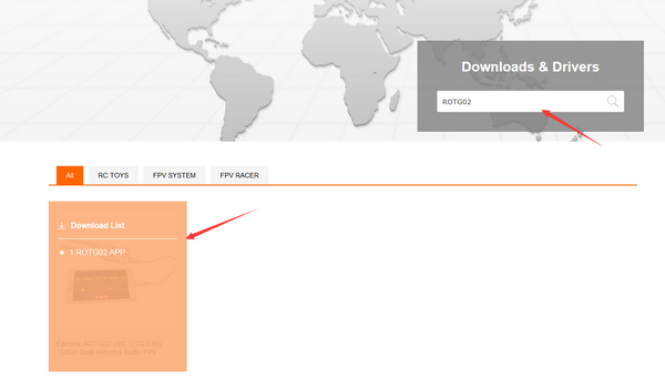 Android Compatible 150Ch 5.8GHz OTG Diversity FPV Receiver (ROTG02)