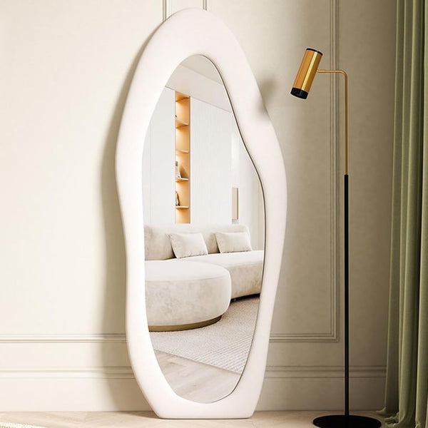 Asymmetrical Wavy Full Length Mirror 168x68cm Arch Floor Standing CEIEVER