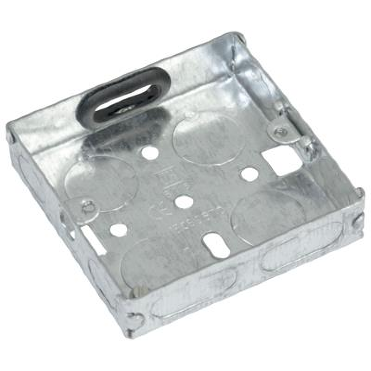Eagle Single Gang 16mm Zinc Plated Metal Back Box