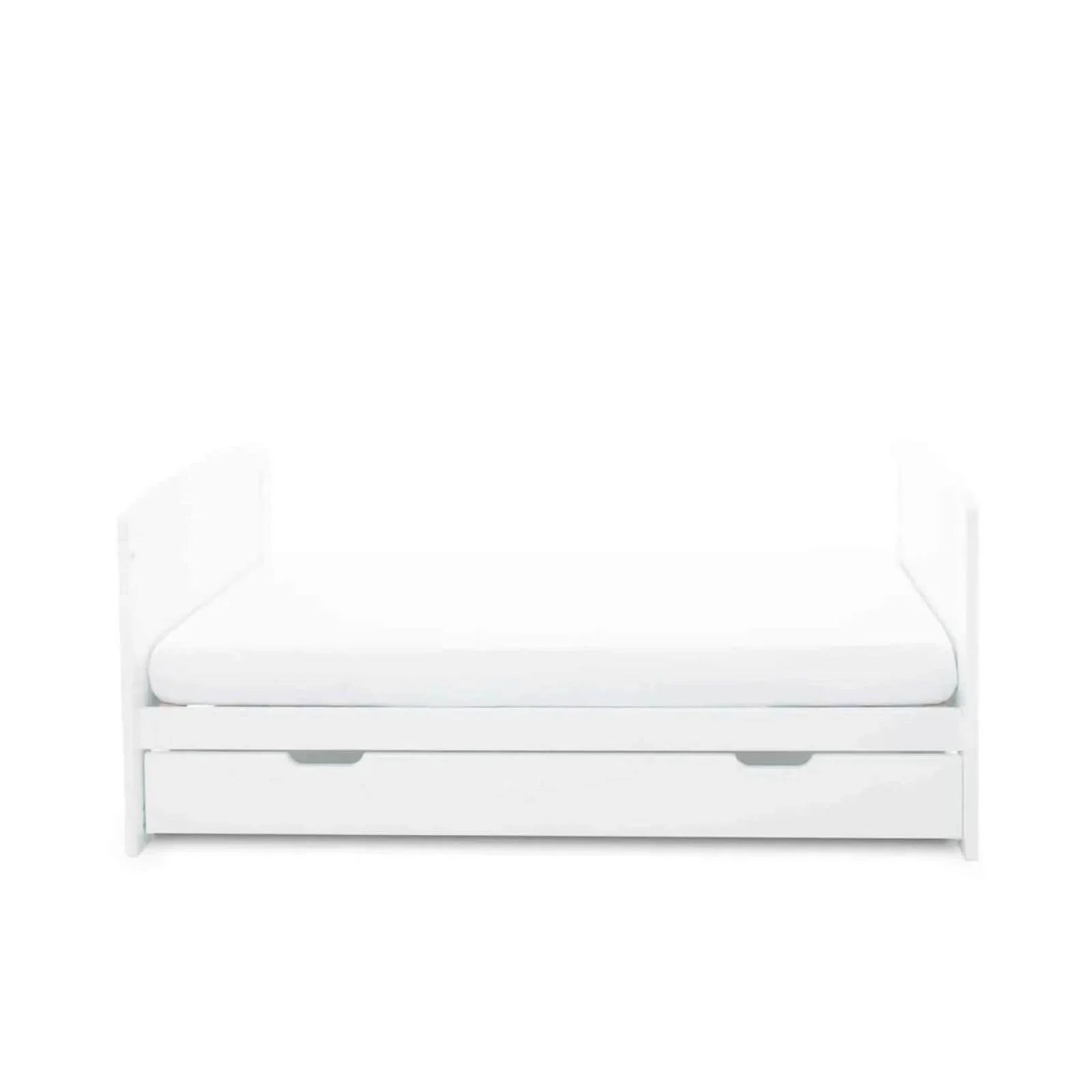 Ickle Bubba Coleby Classic Cot Bed & Under Drawer White - Premium Pocket Sprung Mattress