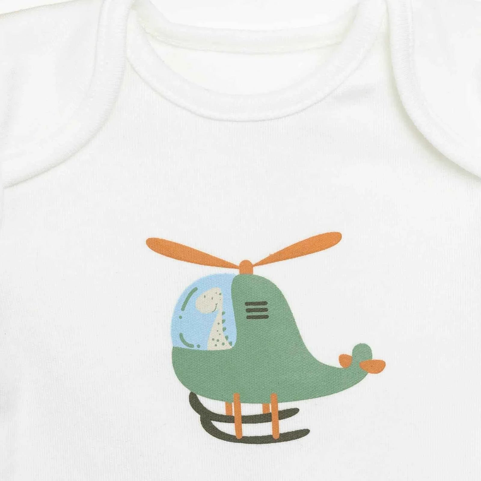 HelloBaby Baby Boy Jumpsuit-Body-Hat - Beige