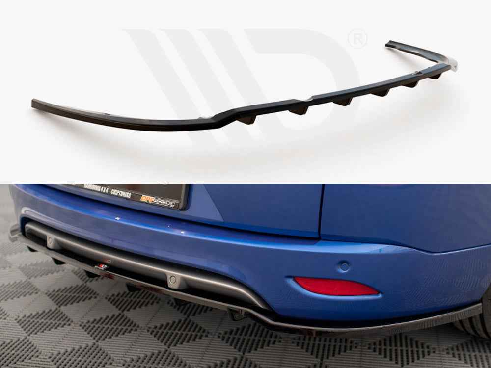 Maxton Design - CENTRAL REAR SPLITTER (VERTICAL BARS) RENAULT MEGANE GT LINE GRANDTOUR MK3 FACELIFT