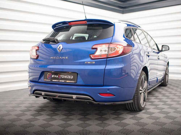 Maxton Design - CENTRAL REAR SPLITTER (VERTICAL BARS) RENAULT MEGANE GT LINE GRANDTOUR MK3 FACELIFT