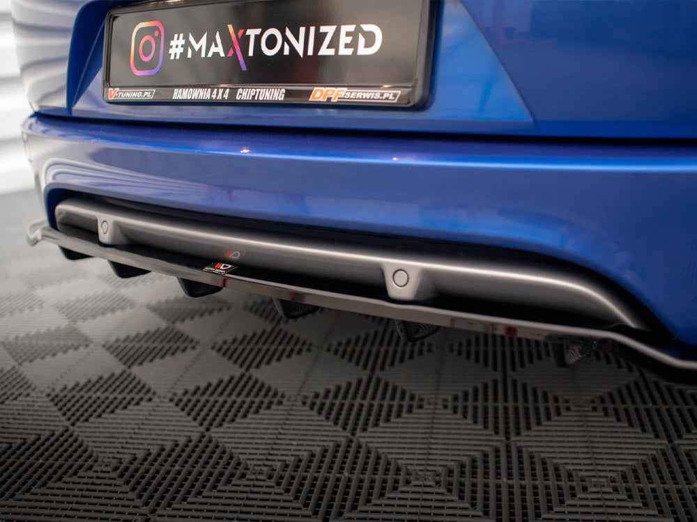 Maxton Design - CENTRAL REAR SPLITTER (VERTICAL BARS) RENAULT MEGANE GT LINE GRANDTOUR MK3 FACELIFT