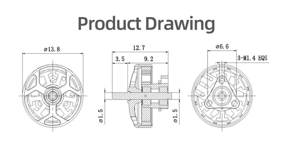 GEPRC SPEEDX2 1102 10000KV Brushless Motor