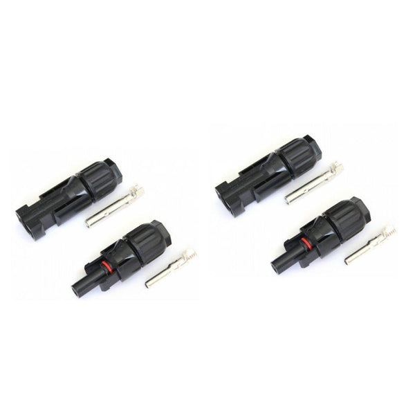 2 Pairs MC4-compatible connectors for 10 mm² cable | 4Boats