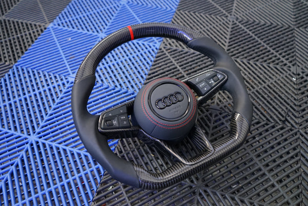 Audi TT MK3 Carbon Fibre Steering Wheel - SWAUTT1