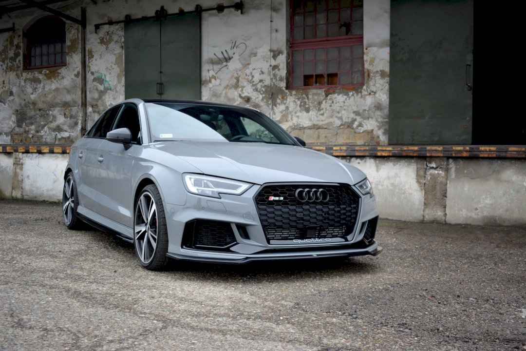 Maxton Design - FRONT SPLITTER V.2 AUDI RS3 8V FACELIFT SEDAN (2017-20)