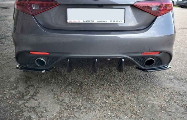 Maxton Design - REAR SIDE SPLITTERS ALFA ROMEO GIULIA VELOCE (2015-2019)
