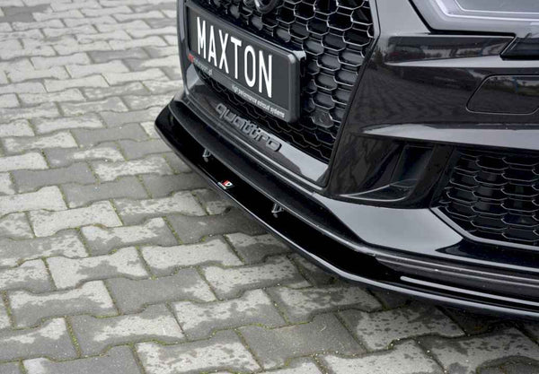 Maxton Design - FRONT SPLITTER V.1 AUDI RS3 8V FACELIFT SPORTBACK (2017 - 20)