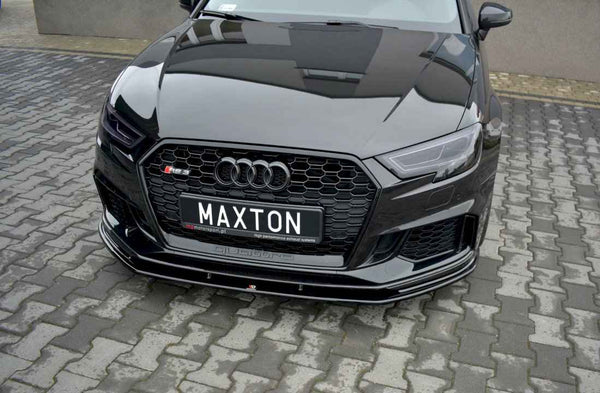 Maxton Design - FRONT SPLITTER V.1 AUDI RS3 8V FACELIFT SPORTBACK (2017 - 20)