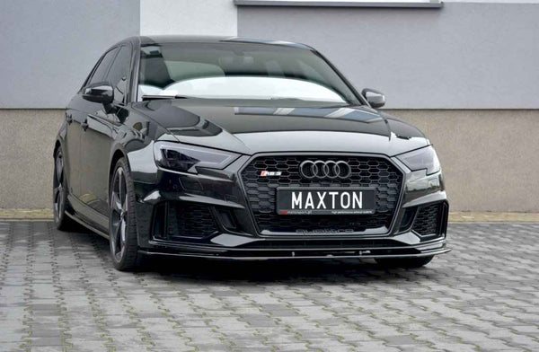 Maxton Design - FRONT SPLITTER V.1 AUDI RS3 8V FACELIFT SPORTBACK (2017 - 20)