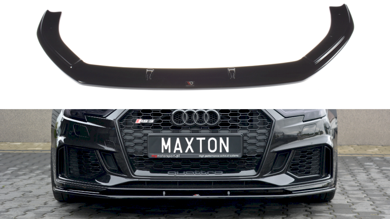 Maxton Design - FRONT SPLITTER V.1 AUDI RS3 8V FACELIFT SPORTBACK (2017 - 20)