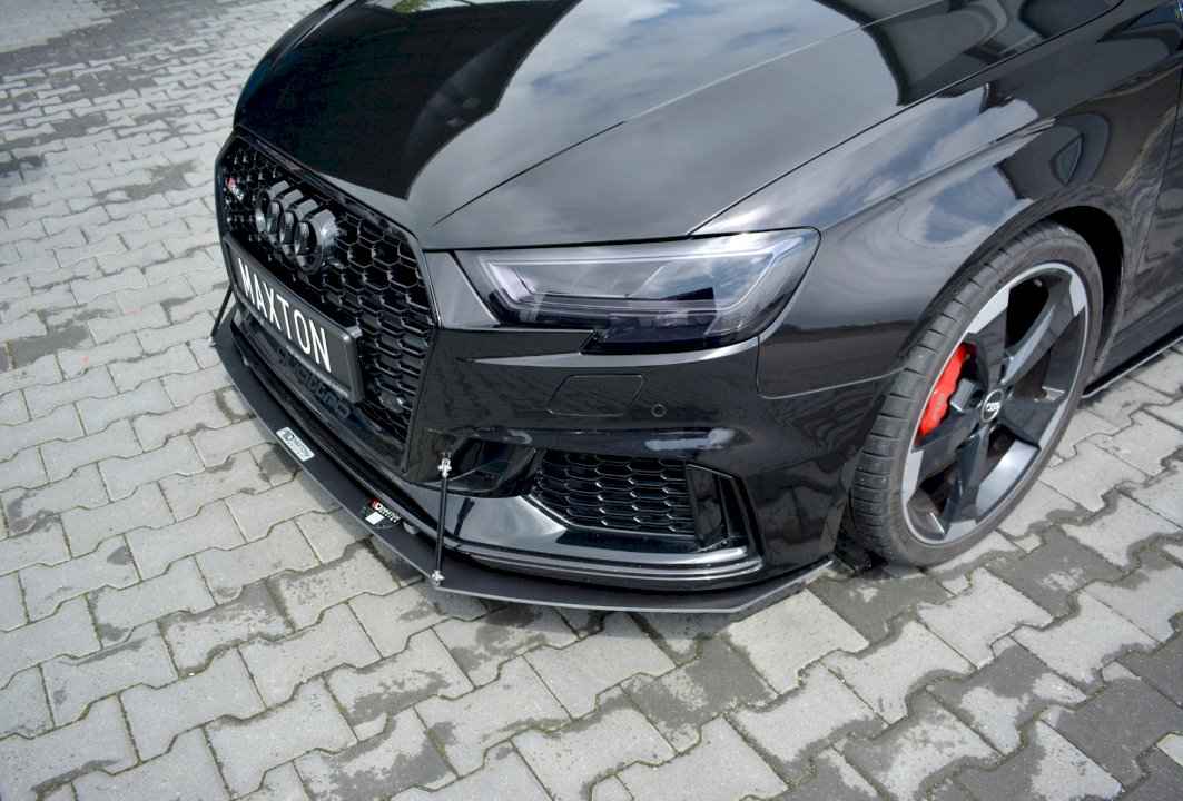 Maxton Design - FRONT RACING SPLITTER V.1 AUDI RS3 8V FACELIFT SPORTBACK (2017-20)