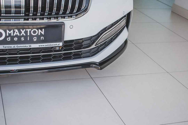 Maxton Design - FRONT SPLITTER V.1 SKODA SUPERB MK3 FL (2019-)
