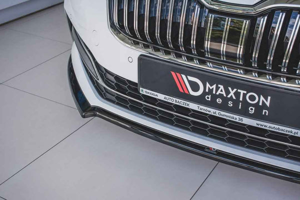 Maxton Design - FRONT SPLITTER V.1 SKODA SUPERB MK3 FL (2019-)