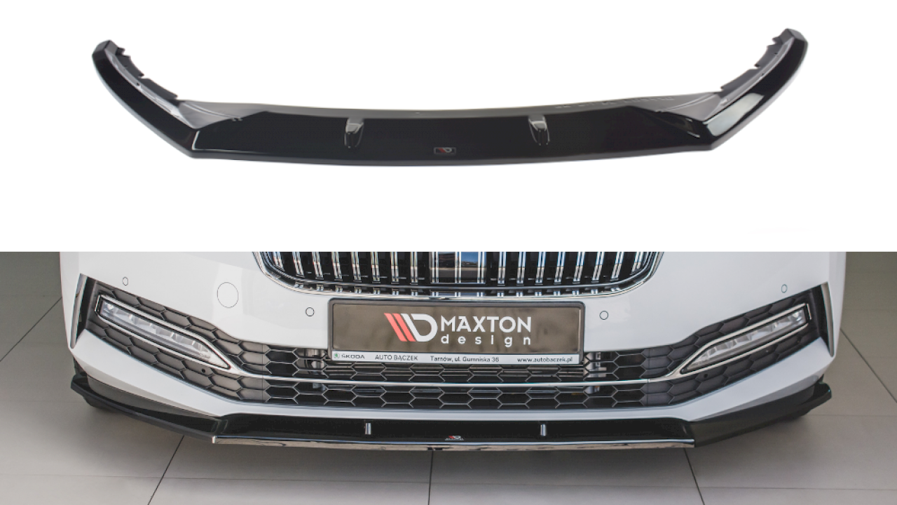 Maxton Design - FRONT SPLITTER V.2 SKODA SUPERB MK3 FL (2019-)