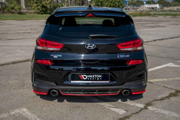 Maxton Design - REAR SIDE SPLITTERS V2 HYUNDAI I30 MK3 N (RED) 2017-