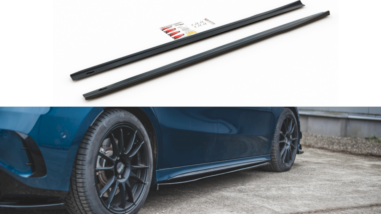 Maxton Design - SIDE SKIRTS DIFFUSERS V.1 MERCEDES A35 AMG / AMG-LINE W177