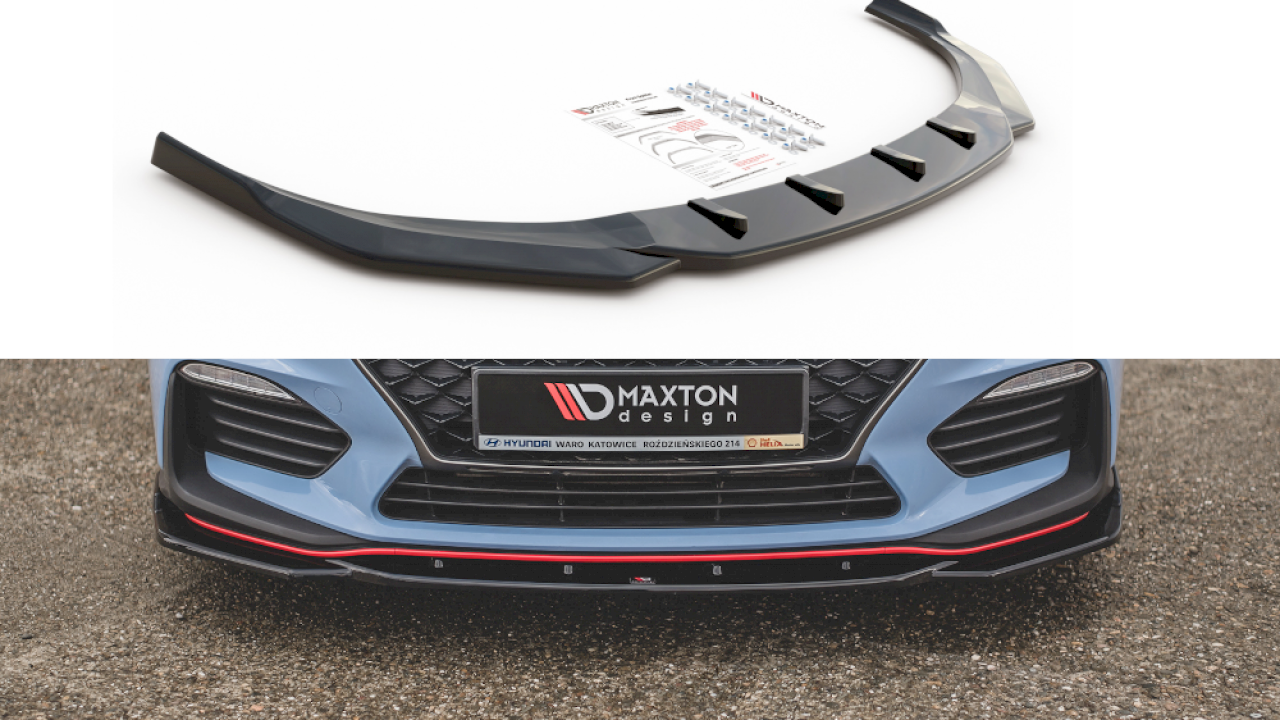 Maxton Design - FRONT SPLITTER V.4 HYUNDAI I30 N MK3 HATCHBACK/ FASTBACK (2017-)