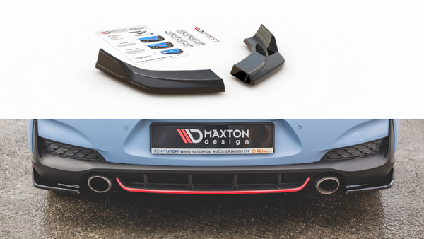 Maxton Design - REAR SIDE SPLITTERS V.3 HYUNDAI I30 N MK3 HATCHBACK (2017-2020)