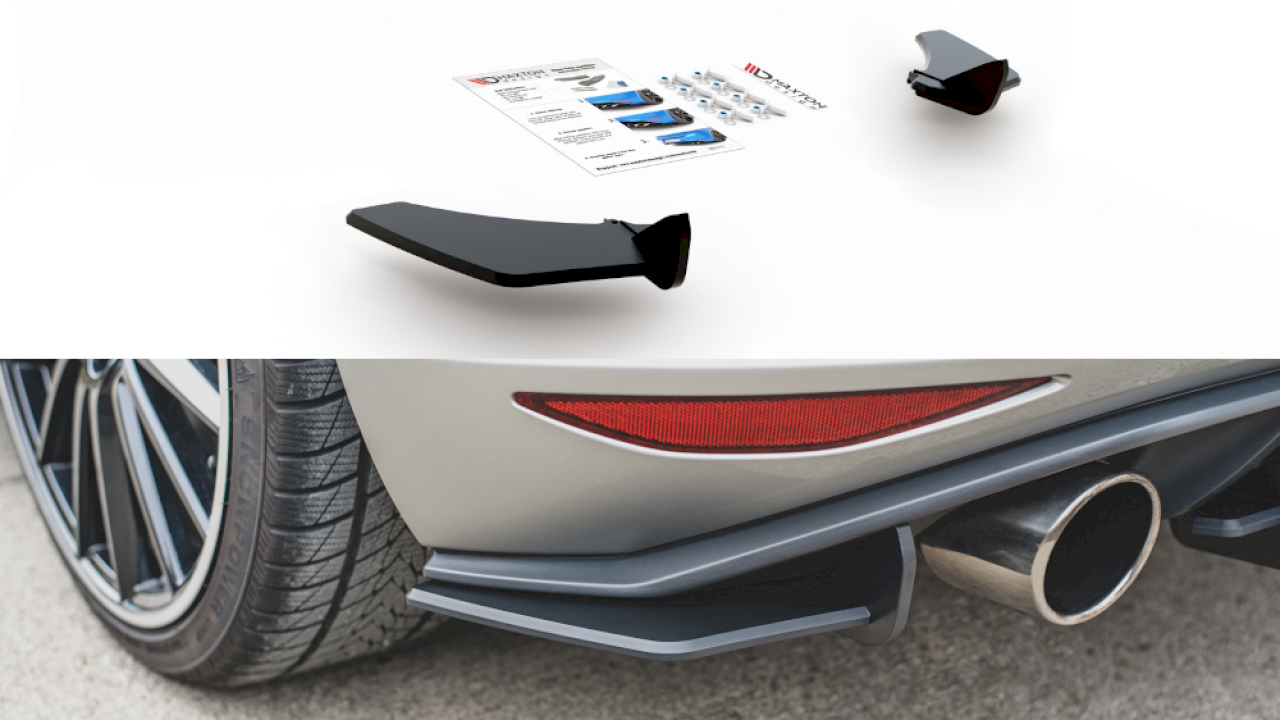 Maxton Design - STREET PRO REAR SIDE SPLITTERS V.1 VW GOLF MK7 GTI